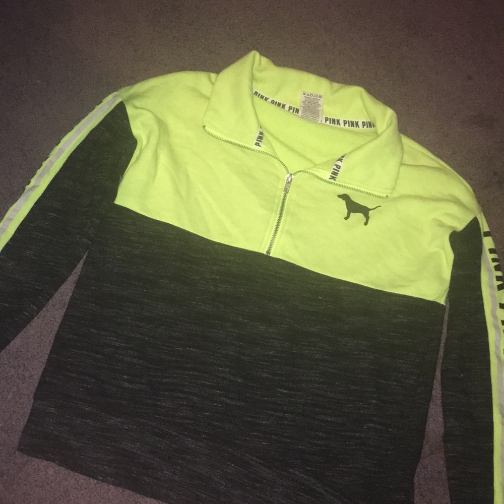 Half zip Pink sweatshirt